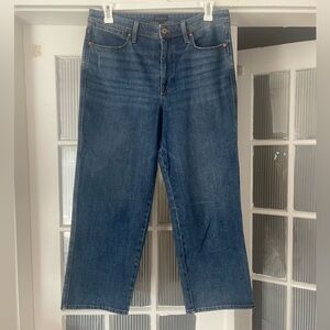Talbots Wide Leg Crop Denim Jeans